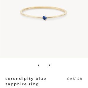 Serendipity blue boho ring
